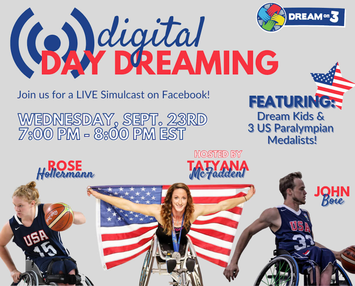 Dream On 3 Digital Day Dream event flyer.