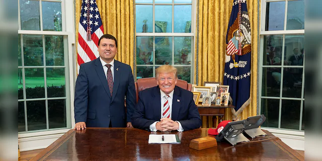 Xavier DeGroat, a Michigan student, is perhaps among the first known White House intern with autism. DeGroat is an advocate for people with autism and long before his internship he had a knack for getting meetings with famous people. (Official White House photo provided by DeGroat.)