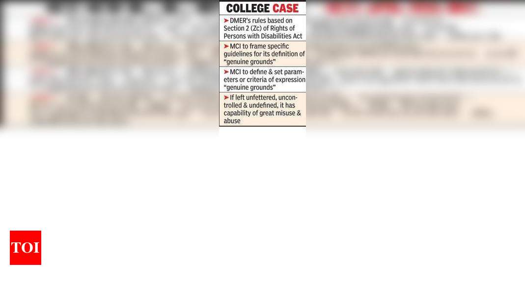 Only med students with 40% permanent disability can seek transfer: HC | Nagpur News