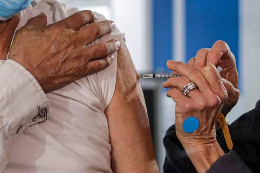 California is one of the few states where age is a priority in vaccine distribution, a departure from the guidelines of the Centers for Disease Control and Prevention.