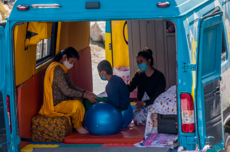 Bus brings ‘hope’ to the doorstep of India’s disabled children | Child Rights News
