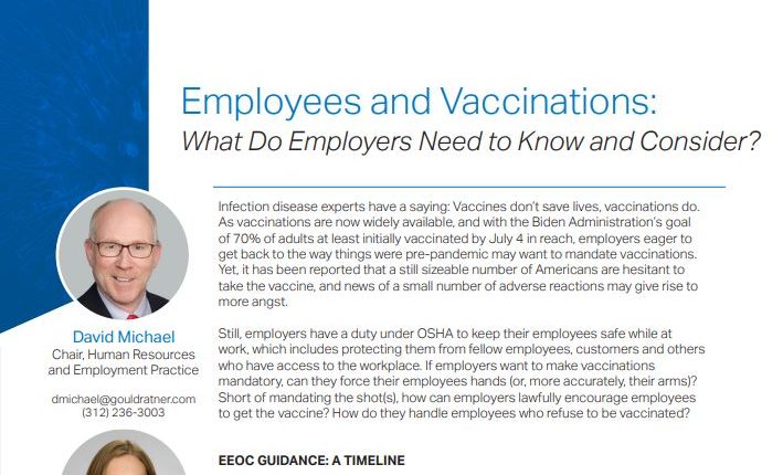 Employees and Vaccinations: What Do Employers Need to Know and
