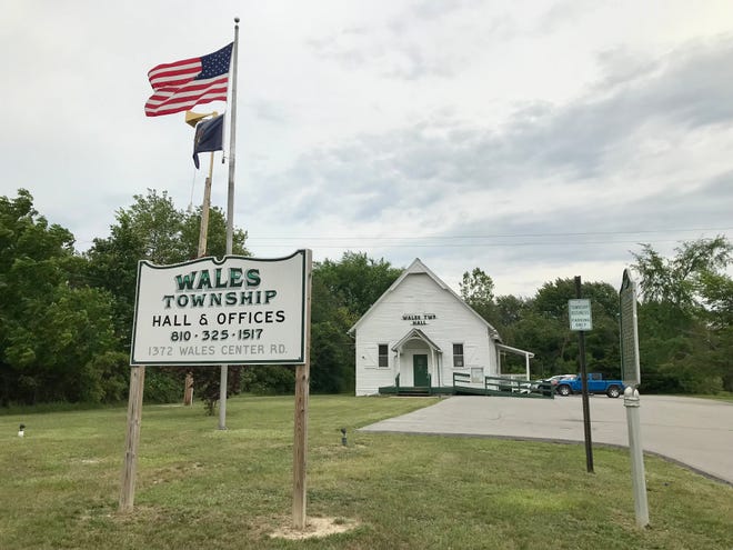 Wales Township Hall at 1372 Goodells Road on June 24th 2021.