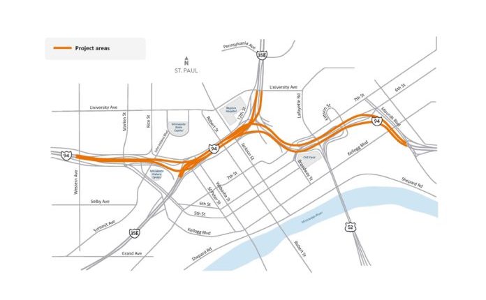 St. Paul construction project to cause traffic headaches on interstates