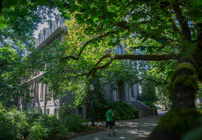 University Hall is one of the oldest buildings on the University of Oregon campus.  Es and Villard Hall are slated for renovations to improve safety and accessibility.