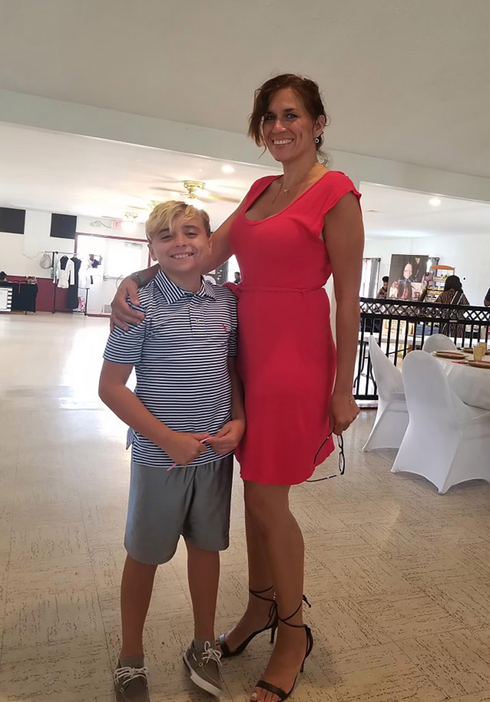 Francesca Amato with her son