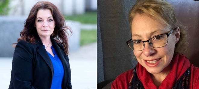 Kathy Souza (left) and Melissa Terra, the two candidates for a vacancy on the Somerset Board of Selectmen.  A special election will take place on Monday, July 12th.